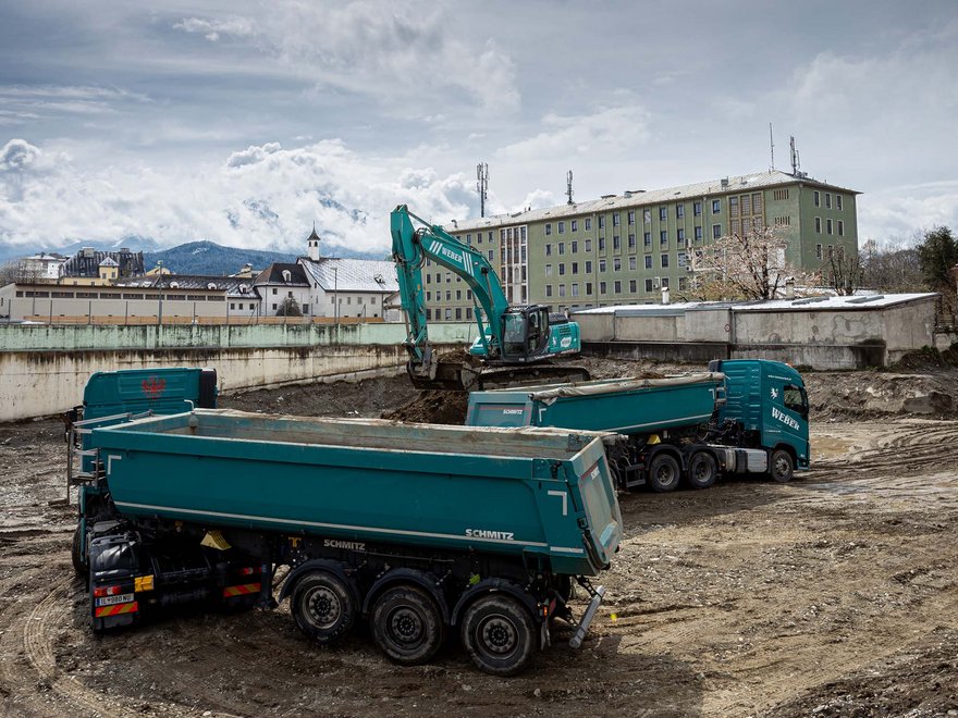 Baustelle Sicherheitszentrum Tirol