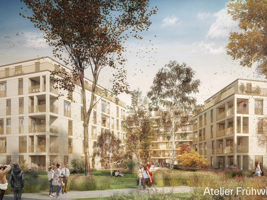 Visualisierung - Derfflingerstraße 2, Hofansicht