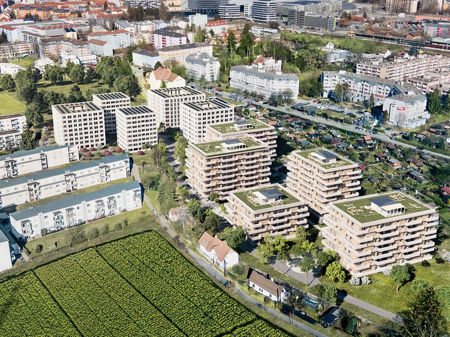 Visualisierung Jakomini Verde - Vogelperspektive