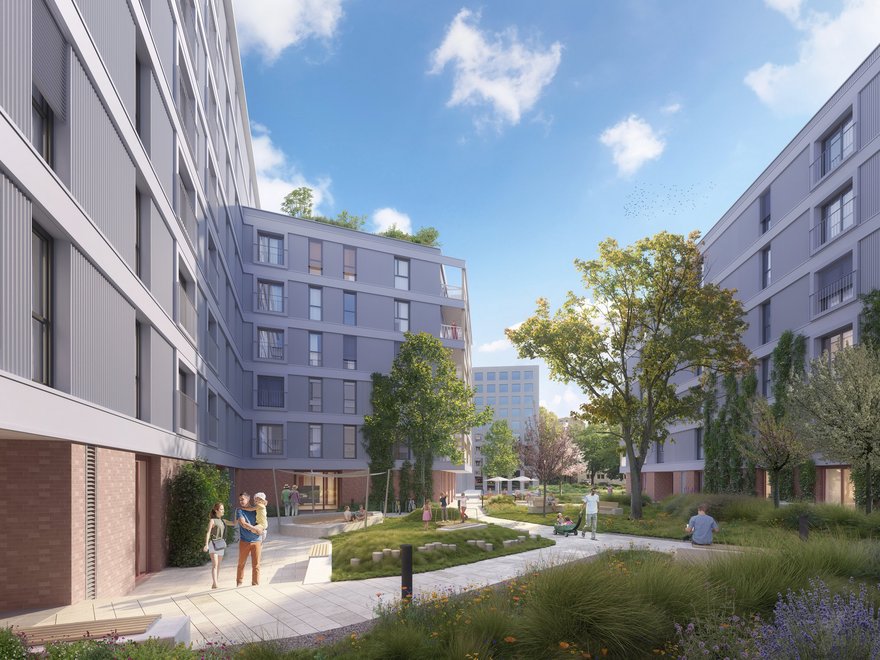 VILLAGE IM DRITTEN - Visualisierung Mietwohnungen Baufeld 3