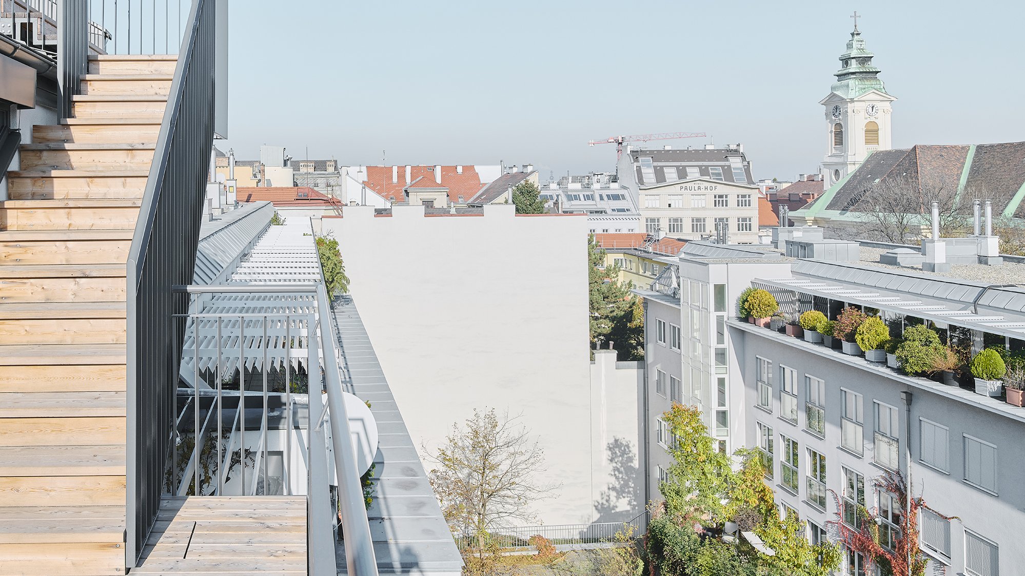 Stilneubau Dachterrasse Sonne