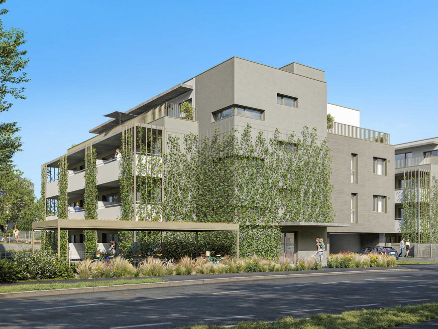 Visualisierung Wohnhausanlage am Fliegenspitz - Im grünen Mödling