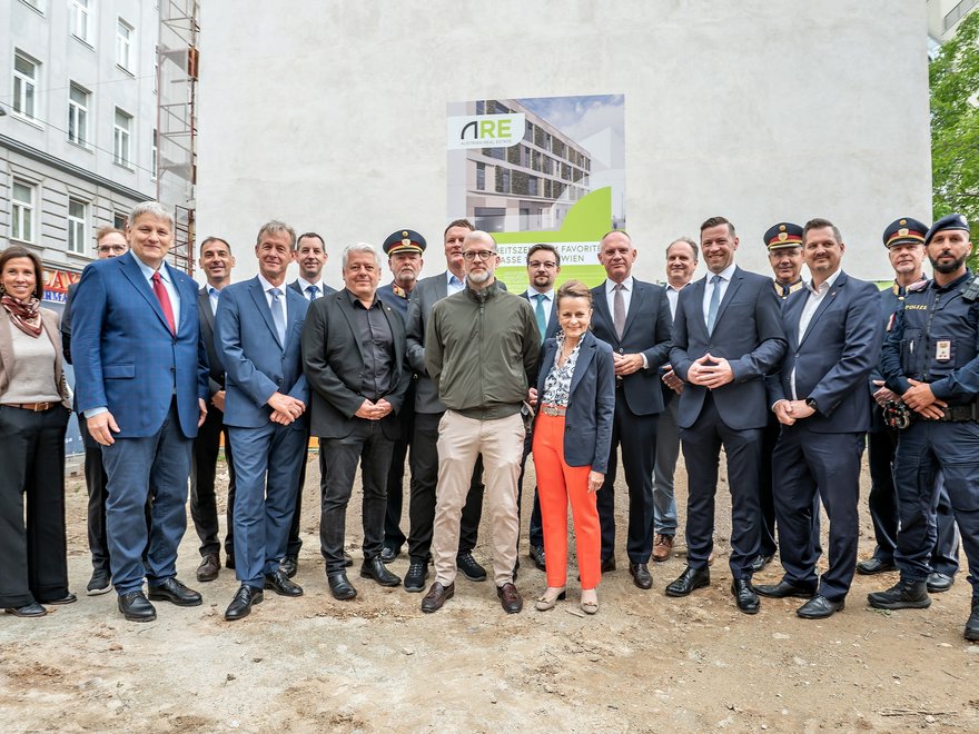 Spatenstich Sicherheitszentrum Favoriten - Keplergasse