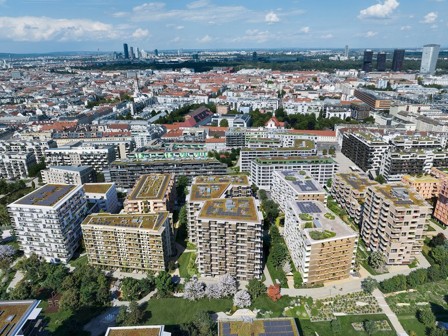 Visualisierung VILLAGE IM DRITTEN - Finale Bauphase