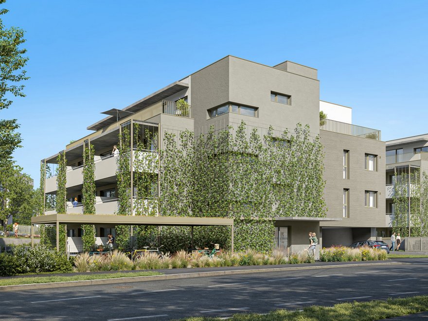 Visualisierung Wohnhausanlage am Fliegenspitz - Im grünen Mödling