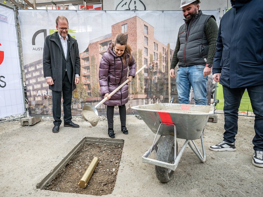 Grundsteinlegung Linke Wienzeile