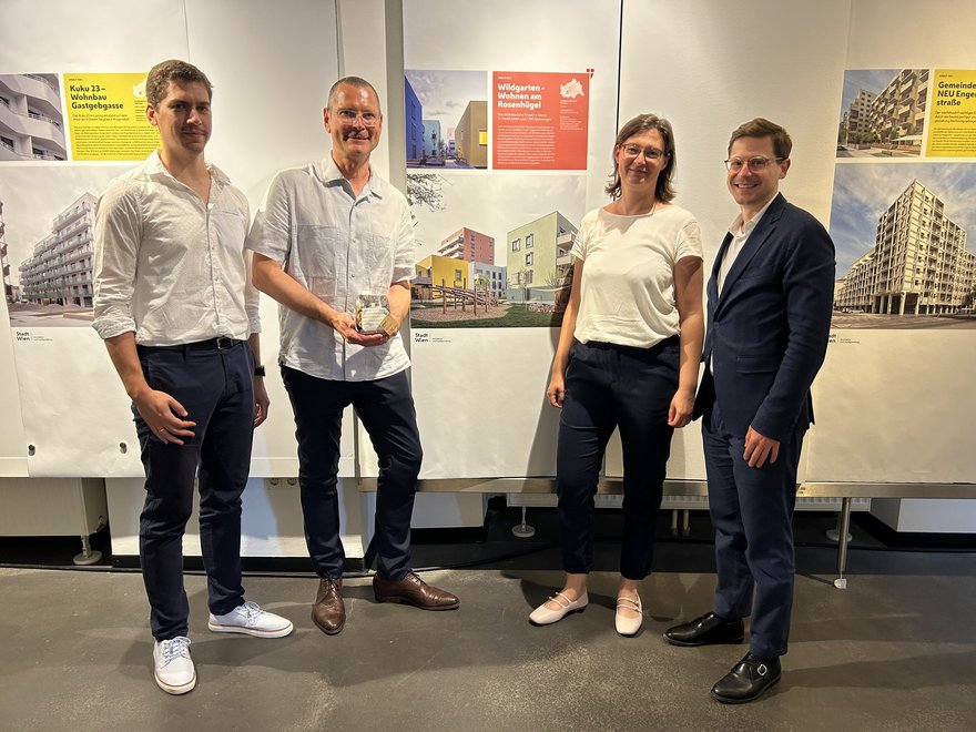Michael Ganglmayer, Eckehart Loidolt von schneider + schumacher Architekten mit Angela Lämmerhirt und Martin Nikisch 