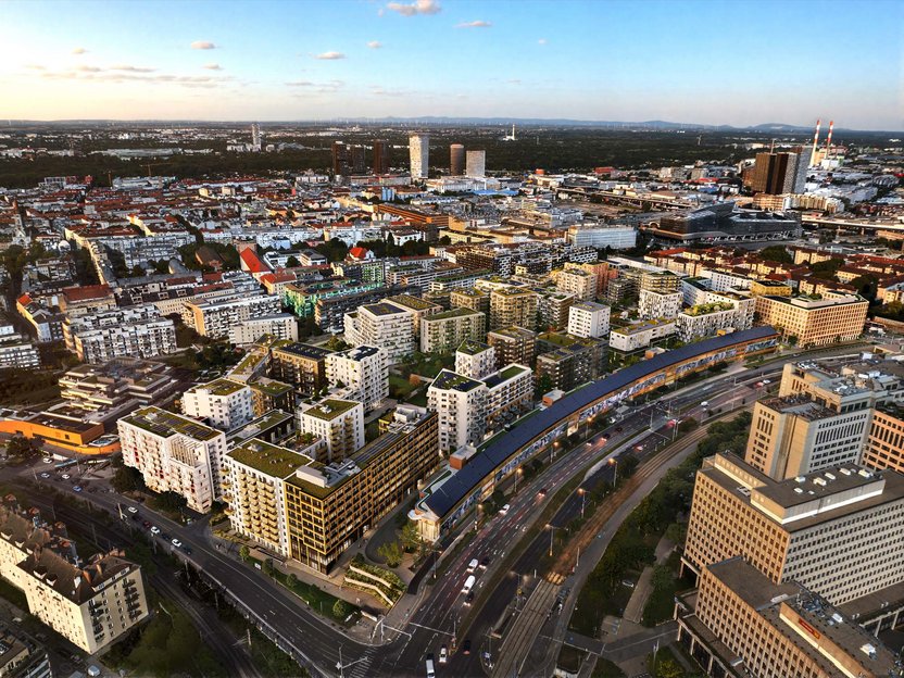 VILLAGE IM DRITTEN Visualisierung des Gesamtquartiers