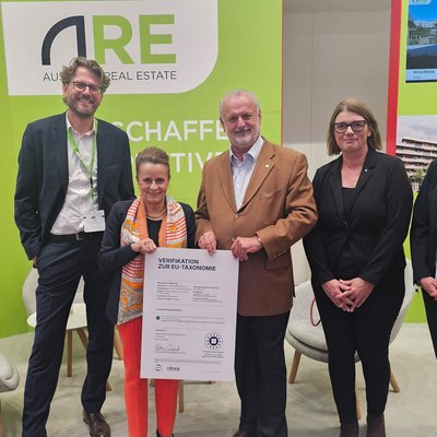 Zertifikatsverleihung ÖGNI EU-Taxonomie Grüne Stadtvillen Mödling