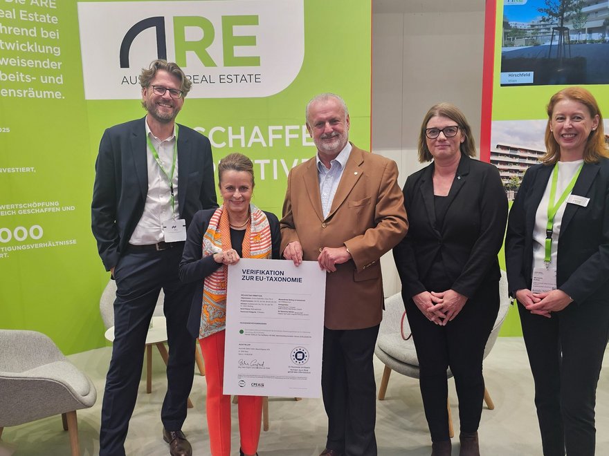 Zertifikatsverleihung ÖGNI EU-Taxonomie Grüne Stadtvillen Mödling