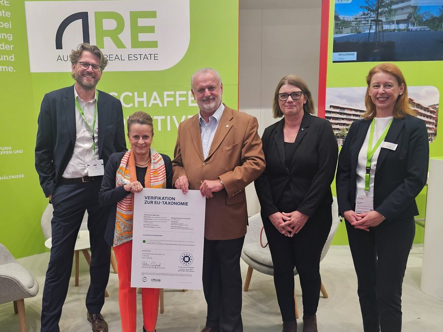 Zertifikatsverleihung ÖGNI EU-Taxonomie Grüne Stadtvillen Mödling