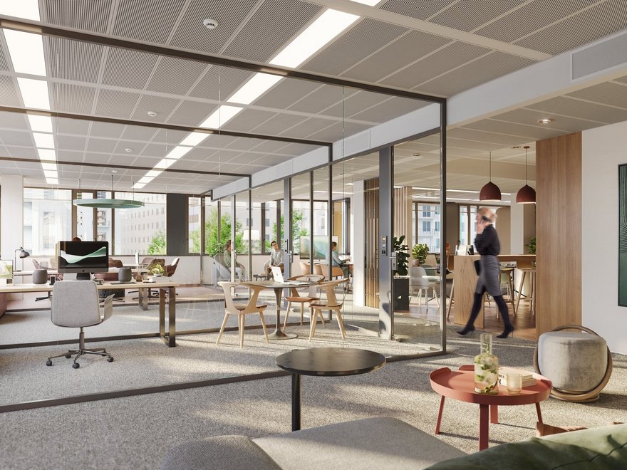 Visualisierung Büro VILLAGE WORKS 
