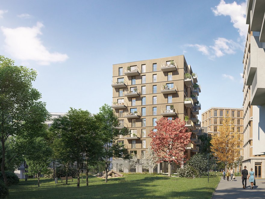 Visualisierung Mietwohnungen Baufeld 4A - VILLAGE IM DRITTEN