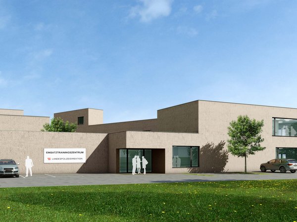 Einsatztrainingszentrum Eisenstadt Visualisierung - © ARGE Hufnagl - Heyszl Einsatztrainingszentrum Eisenstadt Visualisierung