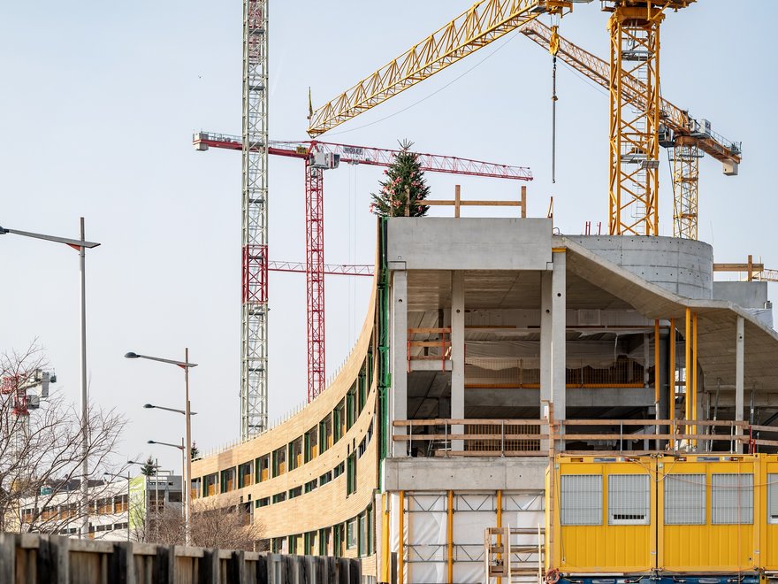 Rohbauten DOCKS im VILLAGE IM DRITTEN