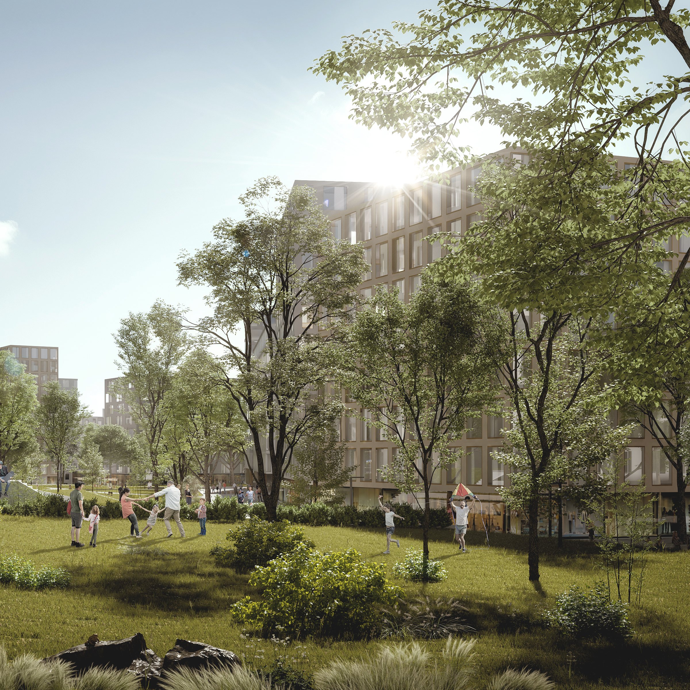 VILLAGE IM DRITTEN Visualisierung VILLAGE IM DRITTEN Visualisierung Park
