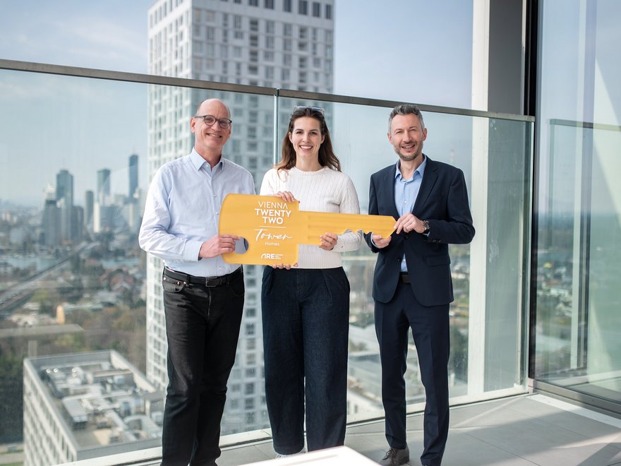 VIENNA TWENTYTWO - Schlüsselübergabe Tower Homes