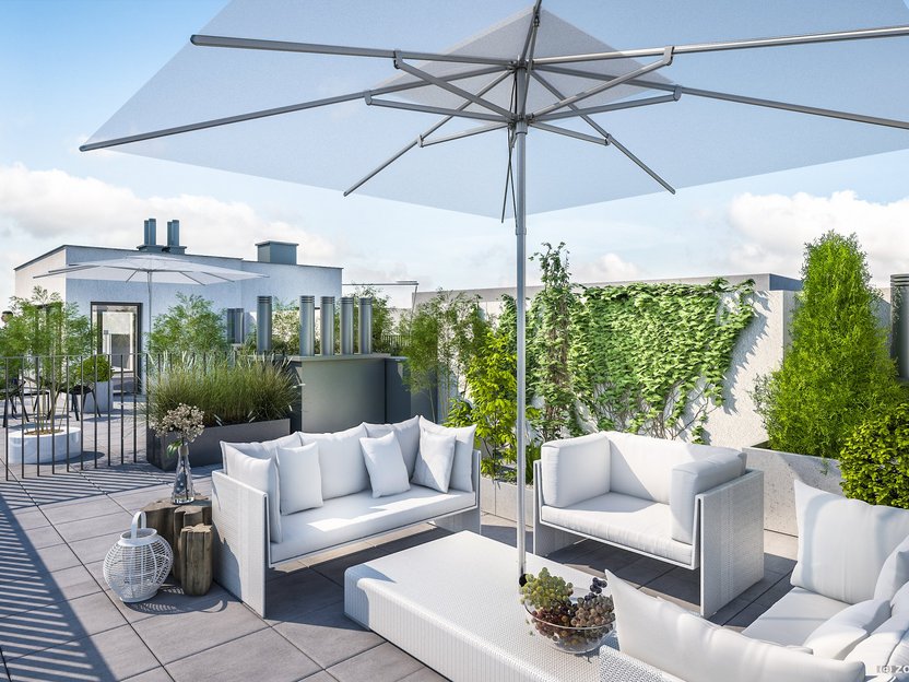 Nest 21 Visualisierung Terrasse