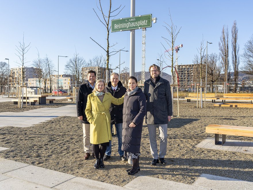 Übergabe Reininghausplatz Graz - Werle, Eber, Wolf- Nikodem-Eichenhardt, Schwentner, Pichler