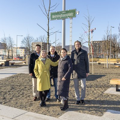 Übergabe Reininghausplatz Graz - Werle, Eber, Wolf- Nikodem-Eichenhardt, Schwentner, Pichler