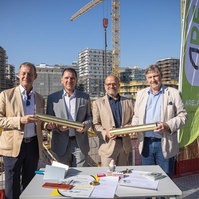 Zeitkapsel finale Bauphase VILLAGE IM DRITTEN - Beck, Pech, Gornik, Hohenberger