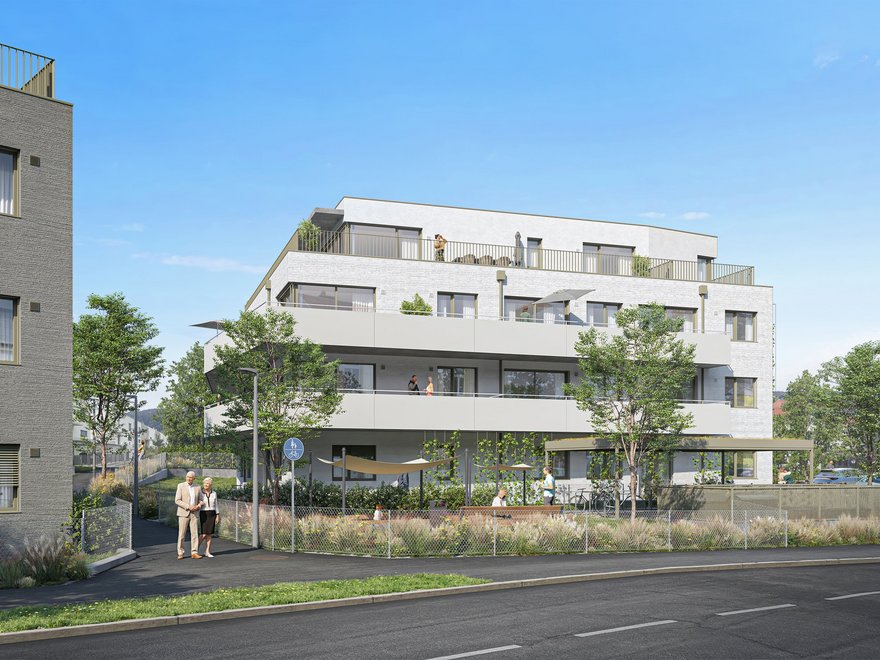 Visualisierung Wohnhausanlage am Fliegenspitz - Im grünen Mödling