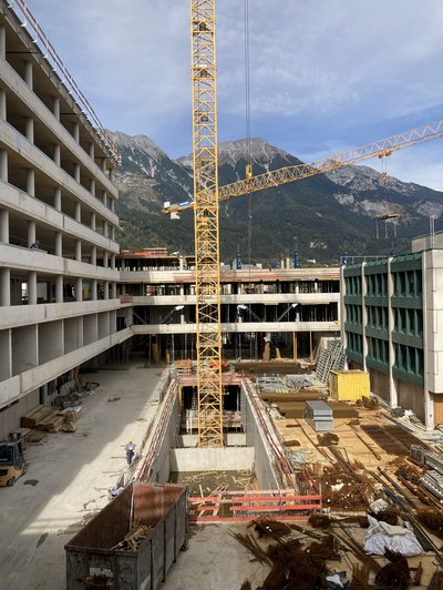 Baustelle Sicherheitszentrum Tirol 