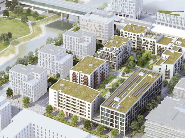 Wohnen & Gewerbehof (H6) - Luftansicht - © schreinerkastler.at Wohnen & Gewerbehof (H6) - Luftansicht