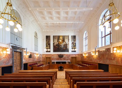 Justizgebäude Salzburg Gerichtssaal