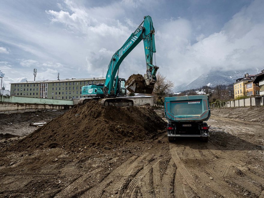 Baustelle Sicherheitszentrum Tirol