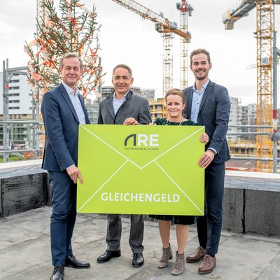 Dachgleiche Baufelder 1 und 3 - Gerald Beck, Hubert Rhomberg, Christine Dornaus, Simon Battlogg
