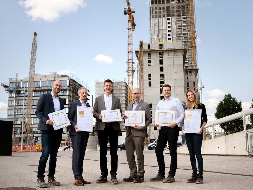 Projektteam mit Vorzertifikaten VIENNA TWENTYTWO