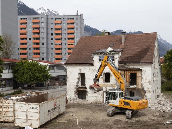 Abbrucharbeiten Zeughausareal - © Andreas Friedle Abbrucharbeiten Zeughausareal