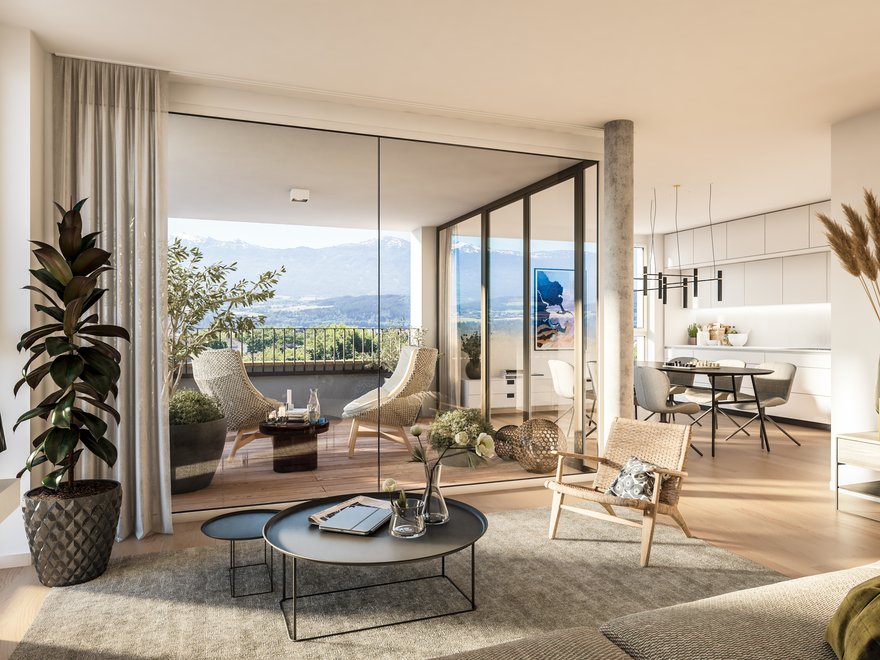 Visualisierung Am Zeughaus Wohnbereich