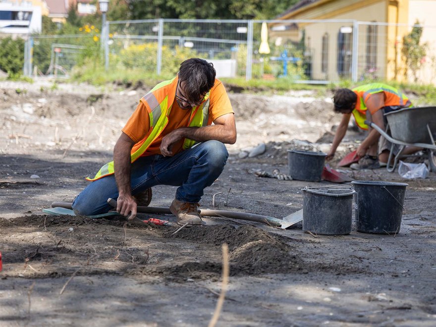 Archäologische Arbeiten am Zeughausareal