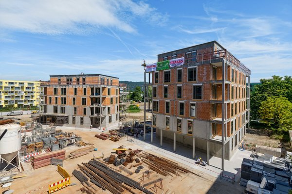 Baustelle Derfflingerstraße, Rohbau Bauteil 2 und 3