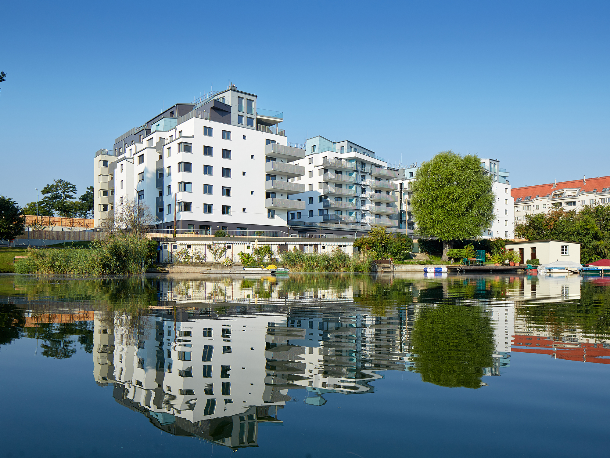 Wohndelta Blick auf Alte Donau